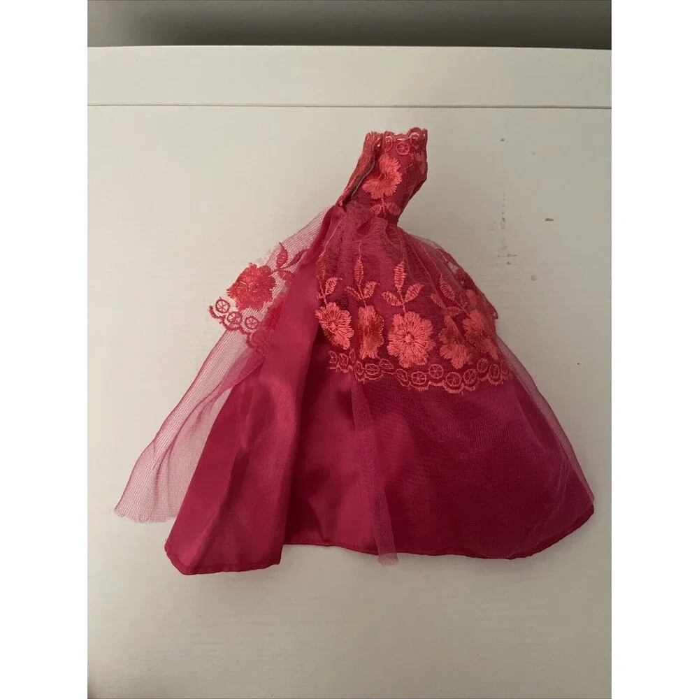 Barbie‎ Signature Hot Pink Dress Gown for Barbie Doll Excellent Condition